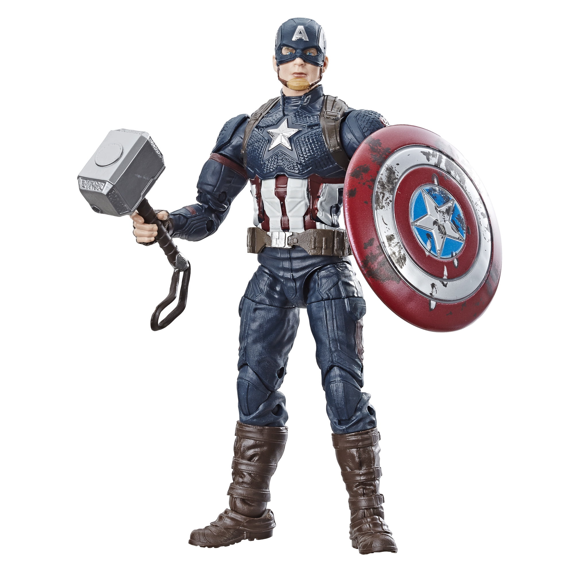 marvel legends worthy captain america power and glory exclusive with mjolnir hammer