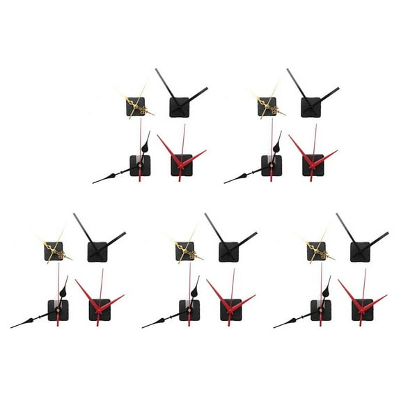 20Pcs Long Shaft Quartz Clock Movement Mechanism Motor Kit with 30 Pair Different Clock Repair Parts Replacement