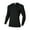 Black, variant on Men's thermal Long Sleeve Compression Shirts, Athletic Base Layer Top, Winter Gear Running T-Shirt White