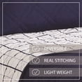 thumbnail image 2 of Mainstays Full/Queen Quilt – Soft Microfiber – Blue Plaid – Lightweight & Reversible Bedding, 2 of 6