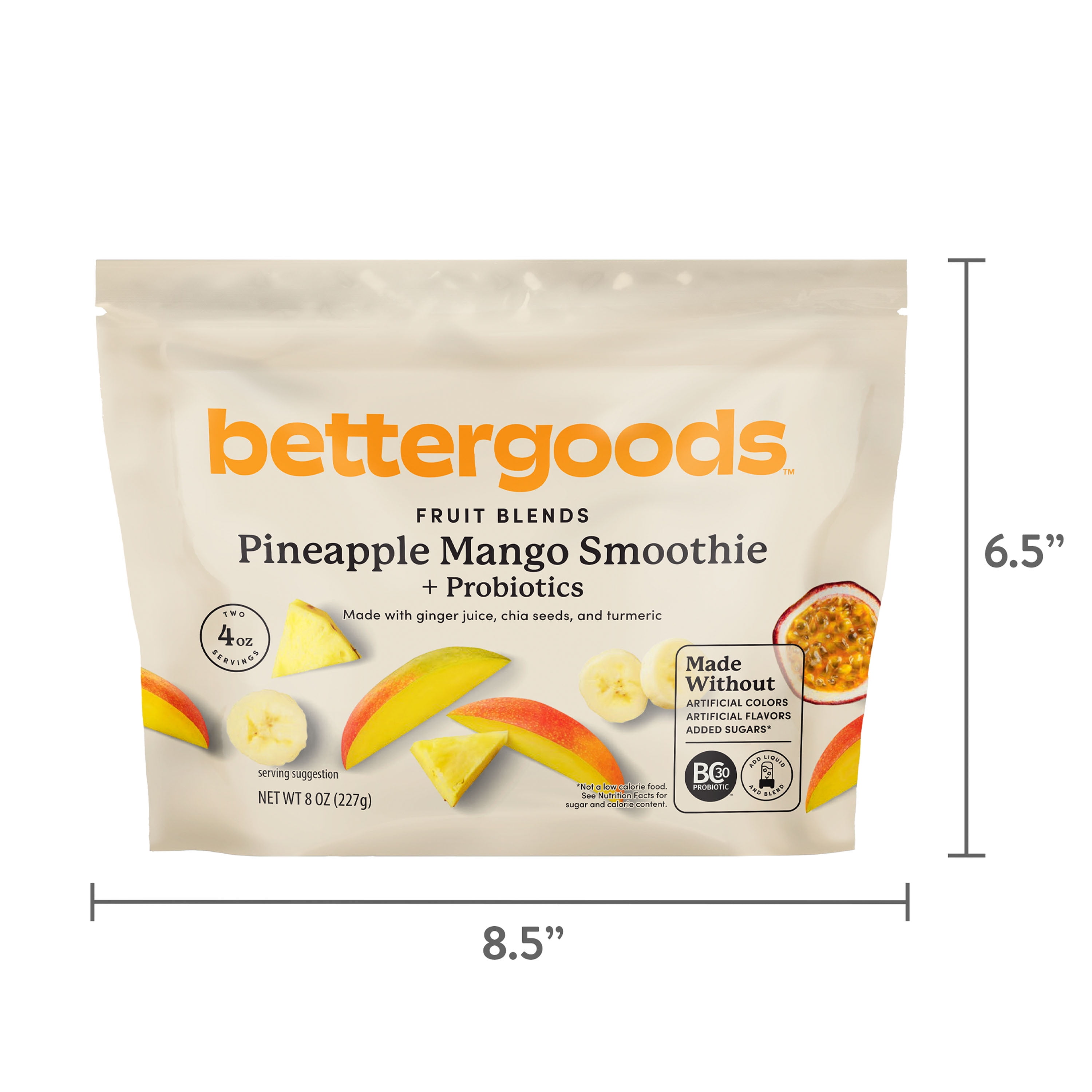 bettergoods Pineapple Mango + Probiotics Smoothie Mix, 8 oz