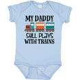 thumbnail image 3 of Inktastic Daddy Still Plays with Trains Boys or Girls Baby Bodysuit, 3 of 5