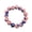 A, variant on "Independence Day Style Beaded Bracelet Patriotic Red White & Blue Design Ideal For 4th Of July Celebrations And American Themed Events"