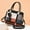 Black, variant on Ladies Handbag Work Bag Women Designer Faux Leather Fashion Shoulder Tote Bag