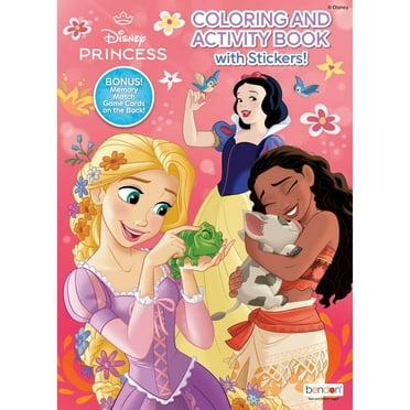 Disney Princess Jumbo Coloring Book with Stickers, 64 Pages by Bendon, Paperback ISBN: 09781690282778