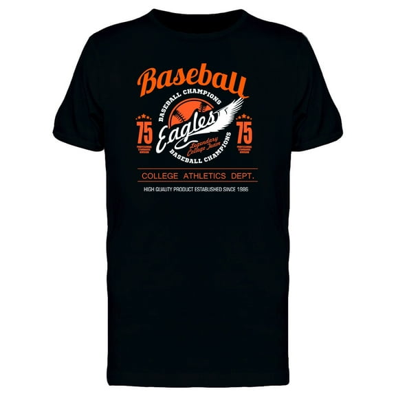 Orange Eagles Baseball Team Tee Men's -Image by Shutterstock