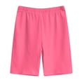 thumbnail image 5 of NIEWTR 5-6 Years Teen Girls'Clothing 2 Piece Sets Summer Short Sleeve Graphic T Shirt And Print Shorts Outfit Set Yoga Gym Outfit Top and Flare Pants Set A7-Hot Pink, 5 of 8