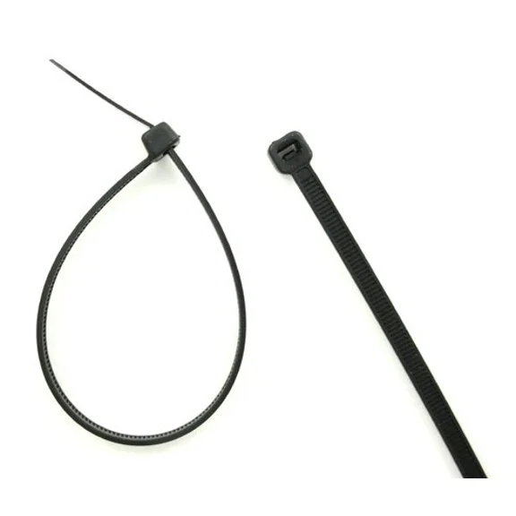 100 Industrial 11" Black Wire Cable Zip Ties Nylon Uv Resistant Free Ship Usa