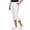 BLACK, variant on French Terry Capri Pants (US, Alpha, Medium, Regular, Regular, White)