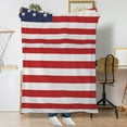 thumbnail image 6 of JoyMoreHome American Flag Blanket, USA Throw Blanket 28x39 Inches, Gifts Blanket for Bed Couch Chair Fall Winter Camping Living Room Office, 6 of 6
