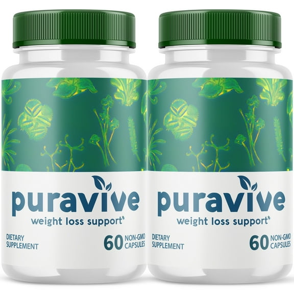 (2 Pack) Puravive - Keto Weight Loss Formula - Energy & Focus Boosting Dietary Supplements for Weight Management & Metabolism - Advanced Fat Burn Raspberry Ketones Pills - 120 Capsules