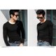 thumbnail image 3 of Camiseta De Manga Larga Para Hombre Slim Fit Light Fashion, 3 of 5