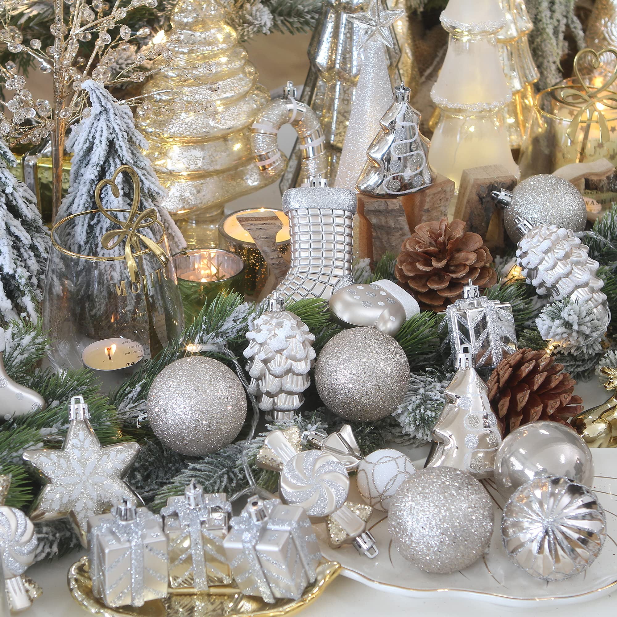 Santa Cruz Holiday Tree Ornament Set (4 pack) Gold - CalStreets BoarderLabs