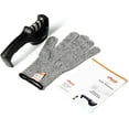 thumbnail image 6 of Cheer Collection Culinary Knife Sharpener, Professional 3-Stage Manual Knife Sharpening with Safety Glove, 6 of 6