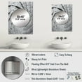thumbnail image 4 of Designart "Fractal Spirals in Grey III" Abstract Spirals Mirror Wall Decor - Modern Grey Abstract Large Mirror For Wall Art Decor - 32" x 24" Inch, 4 of 5
