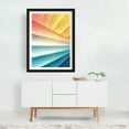 thumbnail image 6 of Abstract Wavy Background - Digital Art Abstract Geometric Pop Art Modern Art Psychedelic Retro Black Framed Wall Art Print 12 x 16 inches, 6 of 7