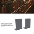 thumbnail image 4 of 1 Par De Bookends De Metal Pesado Organizadores De Estantes Sin Deslizamiento Para Libros, Revistas Y DVD Construcción De Acero, 4 of 7