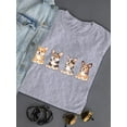 thumbnail image 3 of Corgi Pups Banner T-Shirt Women -Image by Shutterstock, Female 5X-Large, 3 of 4