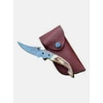 thumbnail image 2 of Poshland Custom Handmade 3.2" Tactical Knife with Damascus Steel Stag Horn Handle, 2 of 8