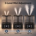 thumbnail image 4 of Mistvibe 6L Ultrasonic Cool Mist Humidifier for Bedroom Large Room, 3‑Level Mist, 360° Rotatable Nozzle, Quiet Humidifier for Home Office Nursery White, 4 of 10