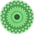 thumbnail image 1 of Ahgly Company Indoor Round Patterned Jade Green Area Rugs, 6' Round, 1 of 6