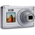 thumbnail image 3 of Cámara digital 4K ultra HD, Pantallas Duales Delanteras y Traseras con Lente Retráctil, zoom Óptico 10x, Viene con una Tarjeta de Memoria de 32GB, Fácil de Manejar para Principiantes, 3 of 8