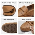 thumbnail image 4 of Ecetana Women's Penny Loafers Slip-Ons Flats Business Dress Shoes Lightweight Walking Driving Shoes, 4 of 6