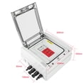 thumbnail image 4 of Caja de conexión solar fotovoltaica DC 1-2 cuerdas protección contra sobretensiones PV 0% IVA; Caja de conexión solar de 1/2 cuerdas fotovoltaica Protección contra sobretensiones CC PV 1% IVA, 4 of 5