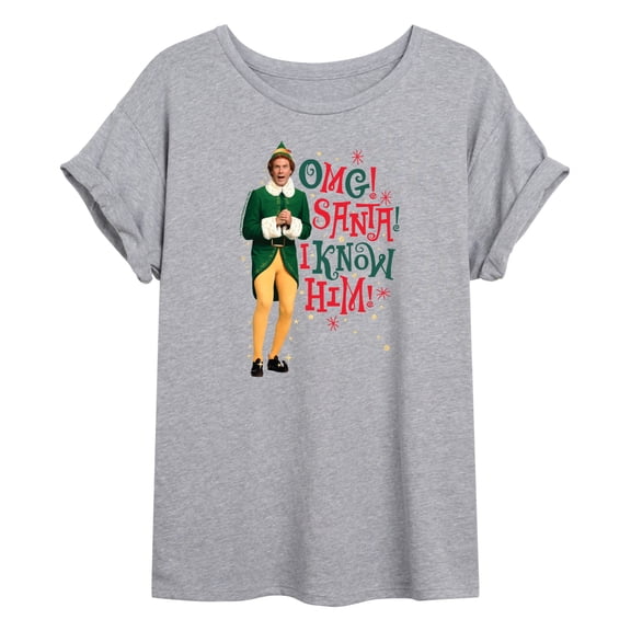 ELF - Christmas Omg I Know Him - Women's Oversized T-Shirt