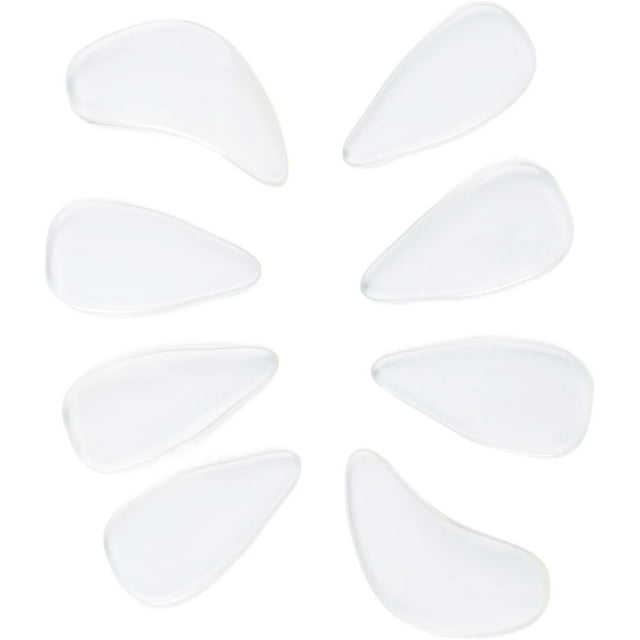HUGFEGWE Guzheng Finger Picks, Silicone Polymer Guzheng Nail Covers 8Pcs Easy To Fine Workmanship Delicate for Replacement(Transparent Color) CJB91-45834