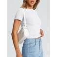thumbnail image 3 of Freejoy Womens Basic T Shirts Summer Short Sleeve Slim Fit Tee Cute Gym Workout Clothes, 3 of 6