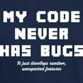 thumbnail image 3 of CafePress - My Code Never Has Bugs Dark T Shirt - Men's Classic Graphic Cotton T-Shirt, 3 of 4