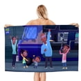 thumbnail image 1 of Cazadores del Clima Toalla de playa de secado rápido con diseño temático, regalo para mujeres y niñas, ideal para cumpleaños, fans, amantes de la música, uso en la playa o al aire libre, 78 × 150 cm, 1 of 6