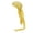 Yellow, variant on Wrinkle Free Extra Long Du-Rag - Yellow