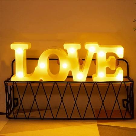 

Valentine s Day Decoration Creative Love Letter Shape LED Night Light Lamp Battery Powered Lights Decor Fragarn