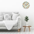 thumbnail image 5 of Summer Pineapple Wall Clock Silent Non Ticking Wooden Wall Clocks Battery Operated 10 Inch Round Wall Decor for Bathroom Kitchen Bedroom, 5 of 8