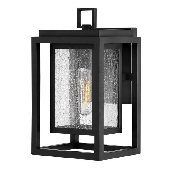1 Light Small Outdoor Wall Lantern in Transitional Style 7 inches Wide By 12 inches High-Black Finish-Incandescent Lamping Type Bailey Street Home
