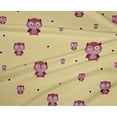 thumbnail image 4 of oneOone Polyester Lycra Fabric Dot & Cartoon Owl Bird Fabric Prints by Yard 56 Inch Wide, 4 of 4