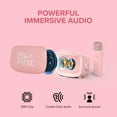 thumbnail image 4 of myFirst Voice 2 Kids Karaoke Machine: Portable Bluetooth Speaker, Wireless Microphone with 5 Voice Changers (Pink), 4 of 11