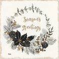 thumbnail image 2 of Tava Studios 12x12 Black Ornate Wood Framed with Double Matting Museum Art Print Titled - Seasons Greetings, 2 of 4