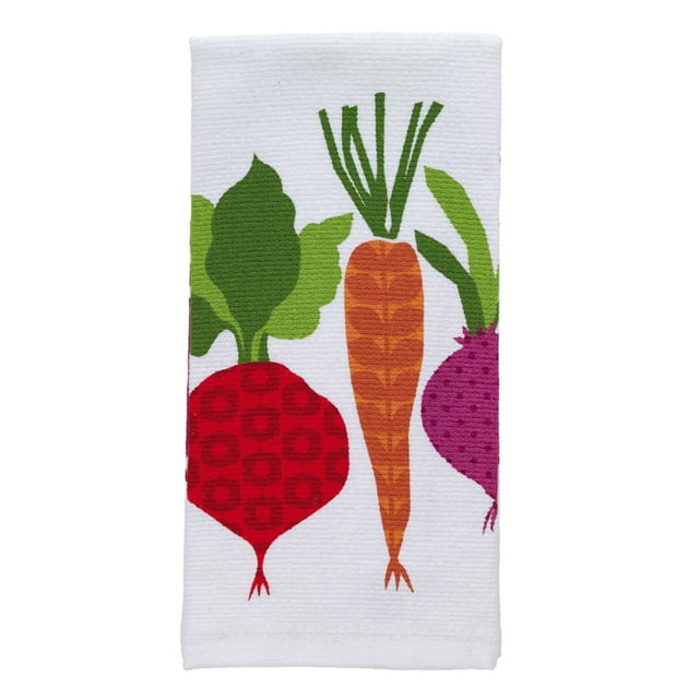 Toalla de cocina T-Fal de algodón multicolor con verduras (paquete de 6)