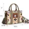 thumbnail image 4 of Montana West Women's Wrangler Purse - Stylish Western Aztec Tote Bag with Guitar Strap Boho Chic Design for Every Occasion, Green, 4 of 7