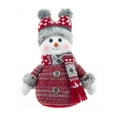thumbnail image 3 of Plush Snowman Doll Soft Stuffed Toy Christmas Gifts for Teens Winter Holiday Decorations Cute Snowman Ornament for Home Office Desk(2Pcs), 3 of 6