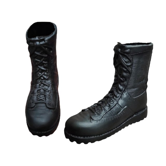 1:6 zapatos de hombre perfecl botas negras bota de invierno de media pantorrilla para disfraz de accesorios de figura de acción