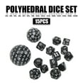 thumbnail image 2 of Ensemble de dés Polyédriques 15 Pcs D3-D100 Ensemble de dés de Jeu pour Jeux de Table Portable DND Jeu de Rôle Ensemble de dés Décoratif Ensemble de dés de Jeu, 2 of 7