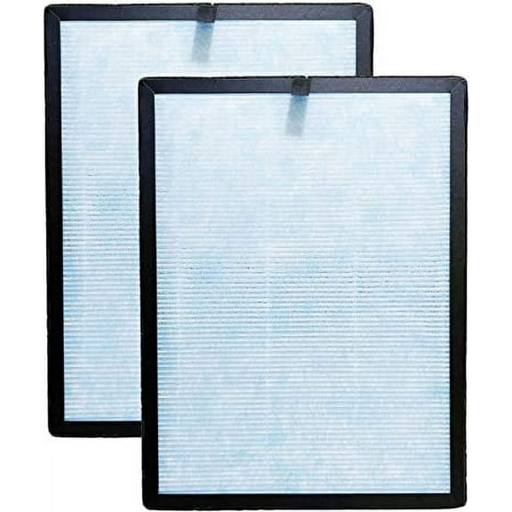 Nispira 3-in-1 Blue True HEPA Activated Carbon Filter Replacement For AP1002 Air Purifier | Compatible with Airtok | Remove Odors Smoke | 2 Packs