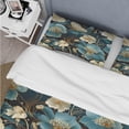 thumbnail image 4 of Designart "Contemporary Floral Innovations I" Beige Floral Bedding Covert Set - Cottage Bed Set With 2 Shams, 4 of 5