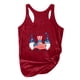 thumbnail image 4 of Cuello redondo para mujer Día de la Independencia Impresión Sin mangas Casual Chaleco suelto Tops Fridja gh61, 4 of 5