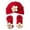Red, variant on Daznico Baby Wheat Print Hat and Socks Set 2 Piece Floral Cute Adorable Sock Gift Set