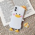 thumbnail image 3 of Phone Case for iPhone Xs Max, Creative Cute Funny Wearing Hat Pink Face White Duck with Legs Cover, Soft TPU Silicon Rubber Shockproof Case Full Body, 3 of 4